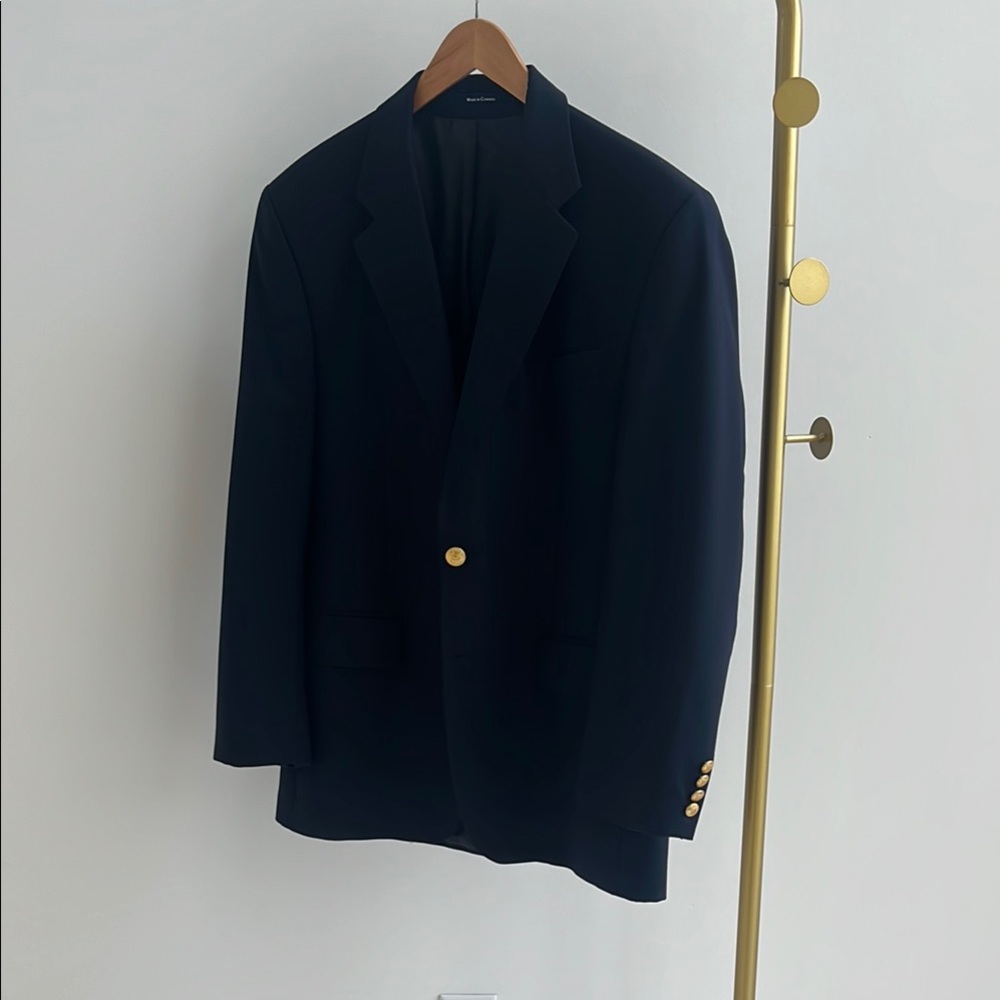 Men’s Chaps by Ralph Lauren Classic Navy Blue blazer with Gold Buttons